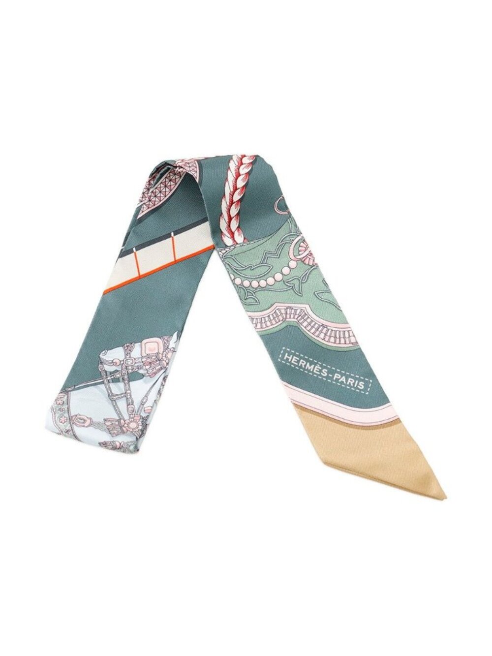 Hermes Scarf Twilly Grand Apparat Silk Twill